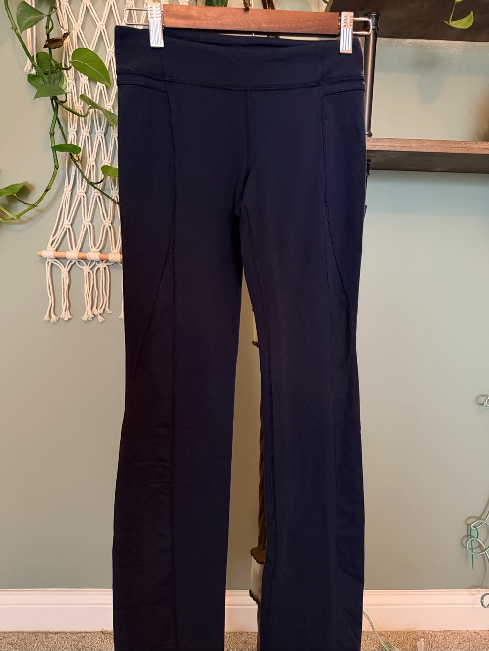 Lululemon Groove High Rise Flare Yoga Pants Navy Blue Size 4